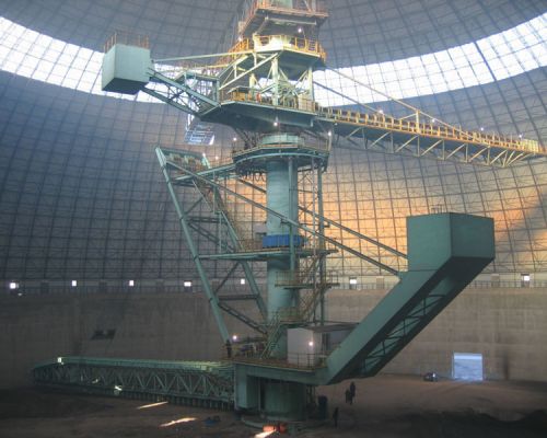 সার্কুলার টপ-স্ট্যাকিং সাইড-রিক্লেইমিং স্ট্যাকার এবং রিক্লেইমার